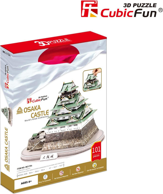 ASSYME MC175h 3D Puzzle Cubic Fun Osaka Castle 101 pieces