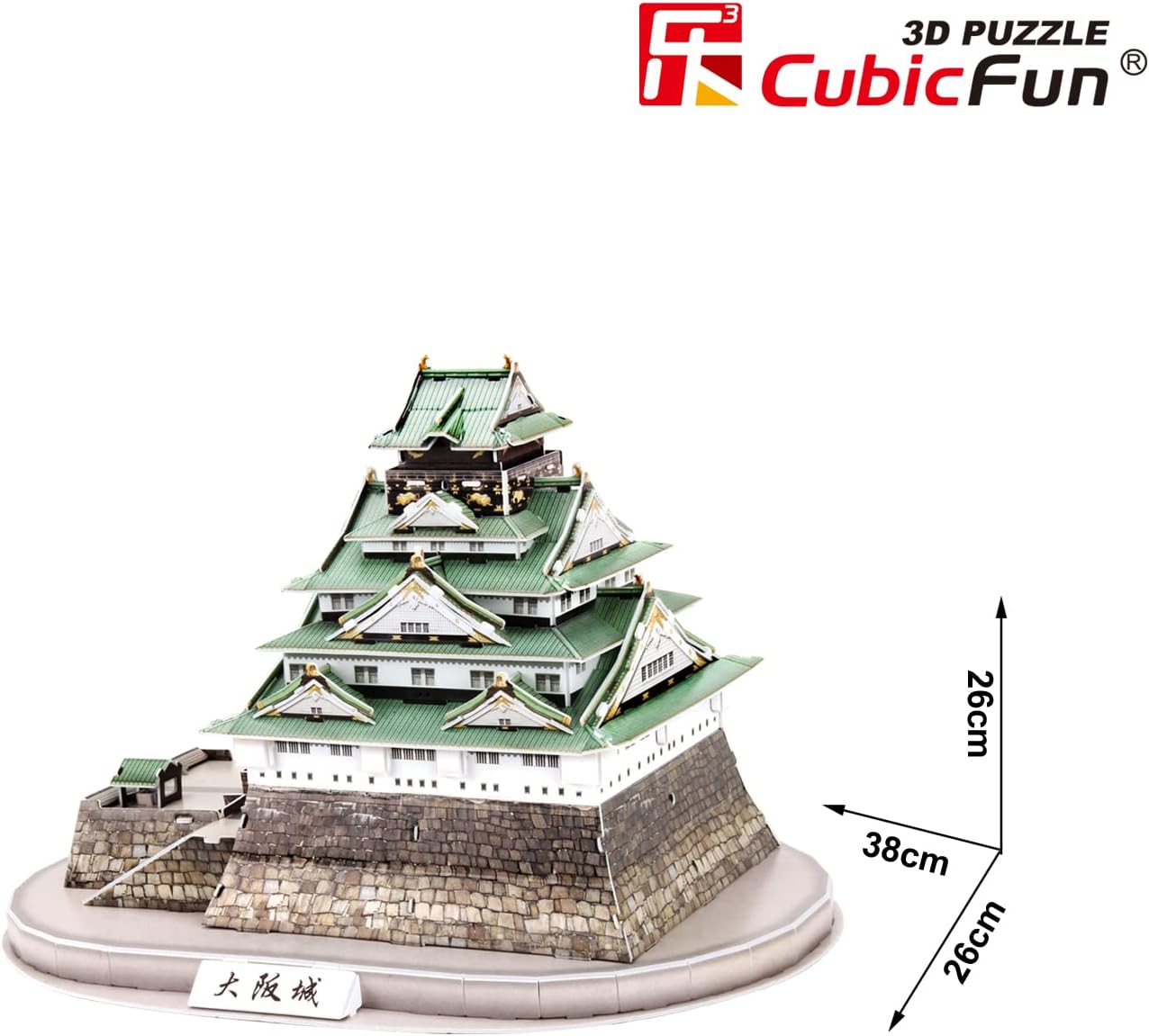 ASSYME MC175h 3D Puzzle Cubic Fun Osaka Castle 101 pieces