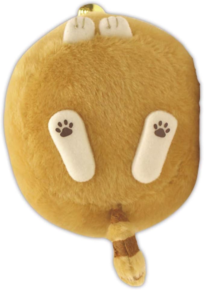 Amufun Bearded Manju Cat Ginger with Stripes Torakichi Kawaii Stuffed Plush Toy
