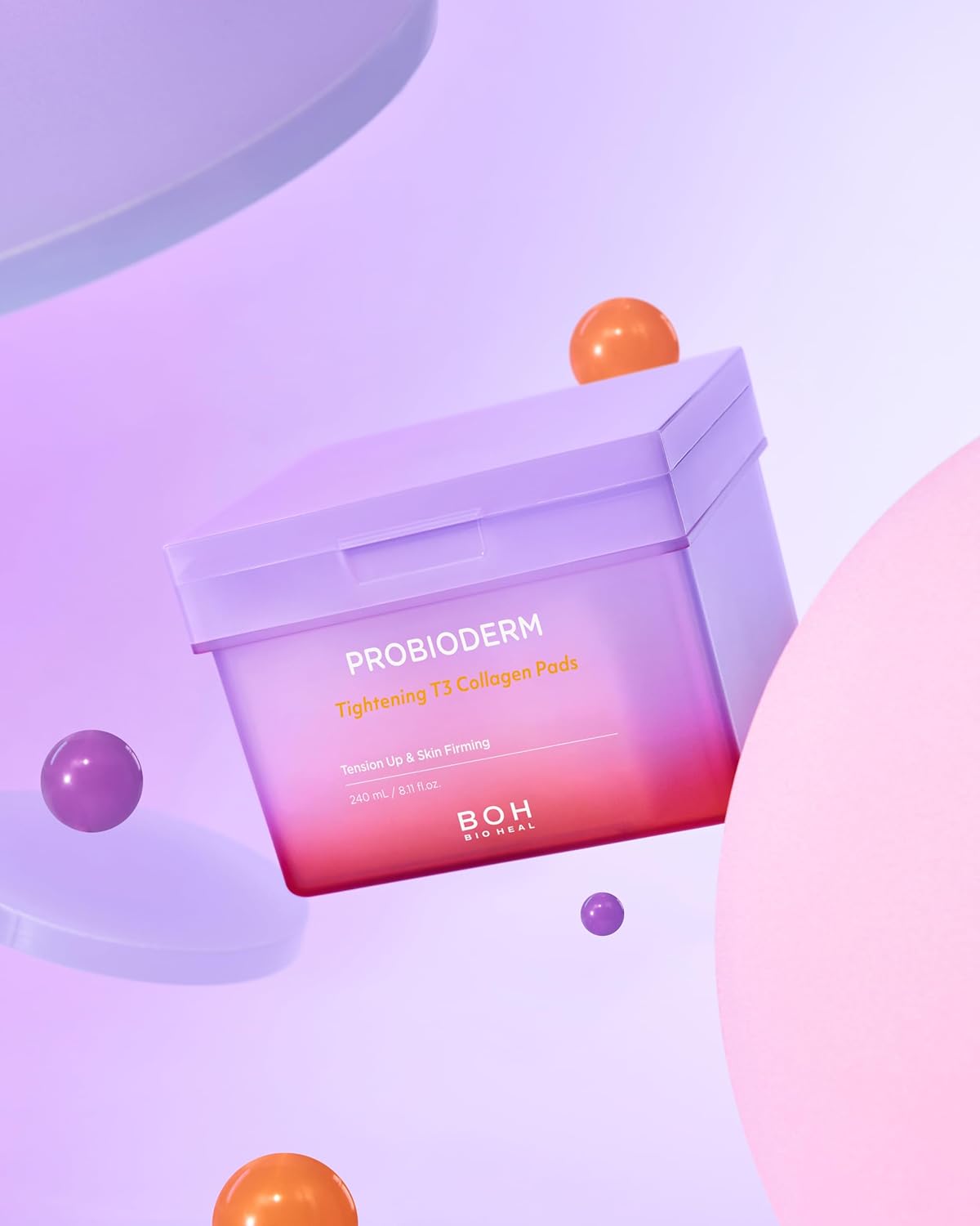 BIOHEAL BOH Probioderm 120 Tightening T3 Collagen Pads Hypoallergenic 240ml