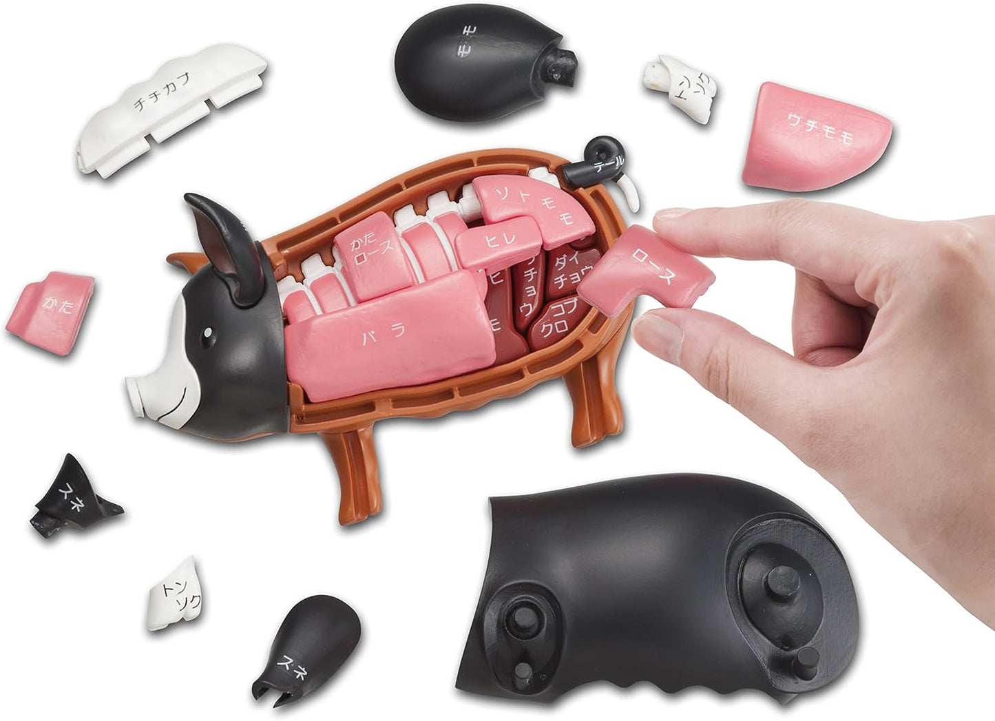 BANDAI NAMCO Megahouse Japanese Study Black Berkshire Pig 3D Puzzle