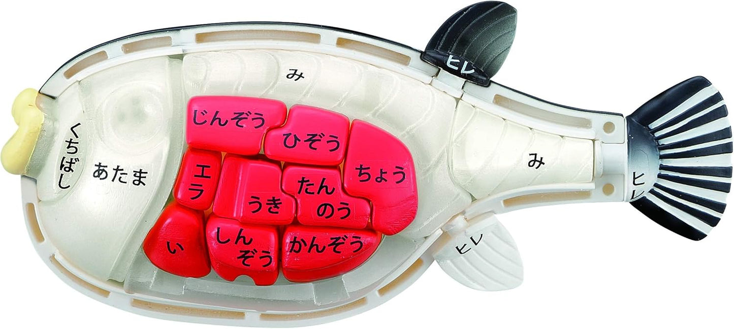 BANDAI NAMCO Megahouse Japanese Study Toy Fugu Puffer Fish 3D Puzzle