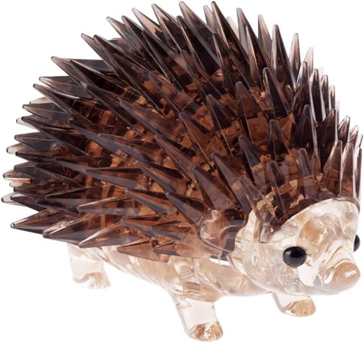 Beverly 3D Crystal Puzzle Brown Hedgehog 55 Pieces
