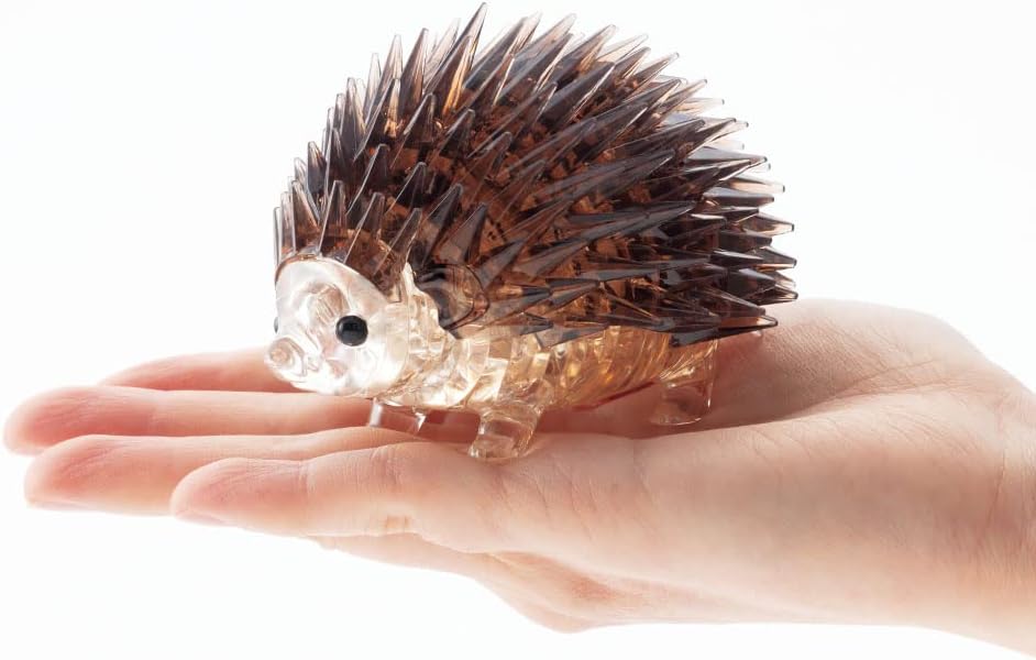 Beverly 3D Crystal Puzzle Brown Hedgehog 55 Pieces