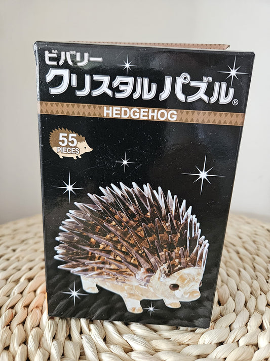Beverly 3D Crystal Puzzle Brown Hedgehog 55 Pieces
