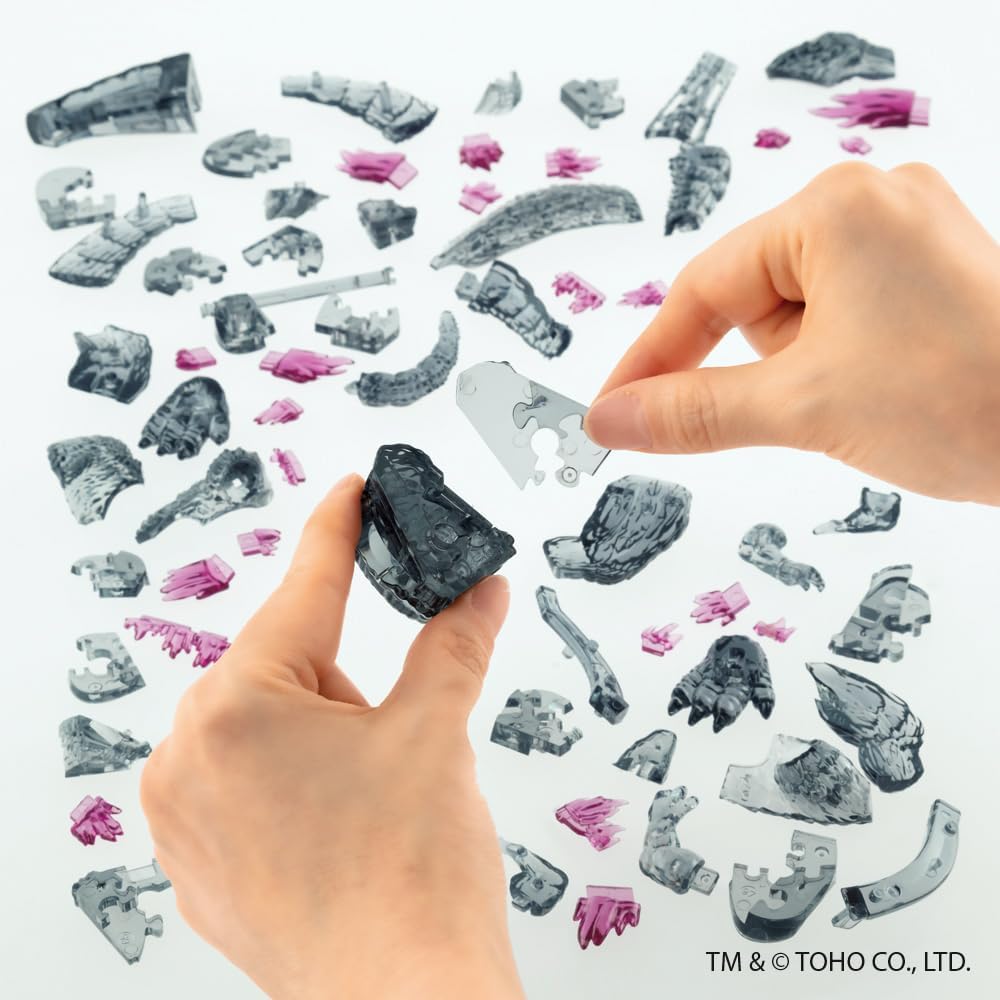 Beverly 3D Crystal Puzzle Grey Godzilla 71 Pieces