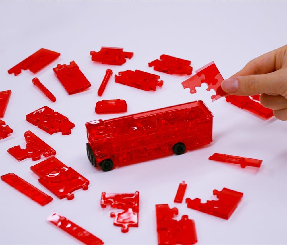 Beverly 3D Crystal Puzzle London Bus Red 53 Pieces