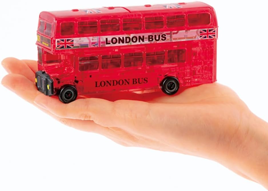 Beverly 3D Crystal Puzzle London Bus Red 53 Pieces