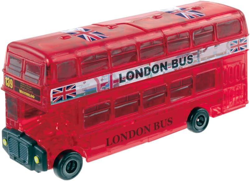 Beverly 3D Crystal Puzzle London Bus Red 53 Pieces