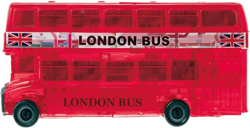 Beverly 3D Crystal Puzzle London Bus Red 53 Pieces