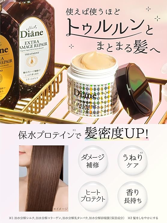 Diane Power Treatment Mask for Damaged Hair Musk Fragrance 230g