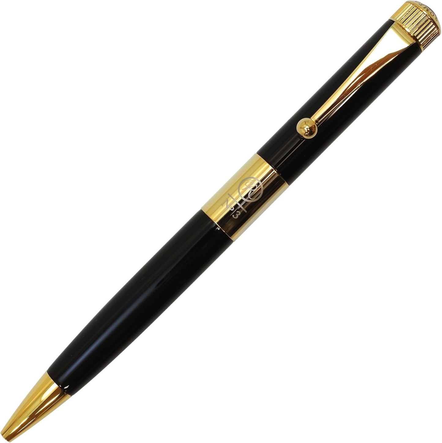 Itoya Romeo R213 No.3 Thin Shaft Barrel Ballpoint Pen Italian Black 0.7 mm