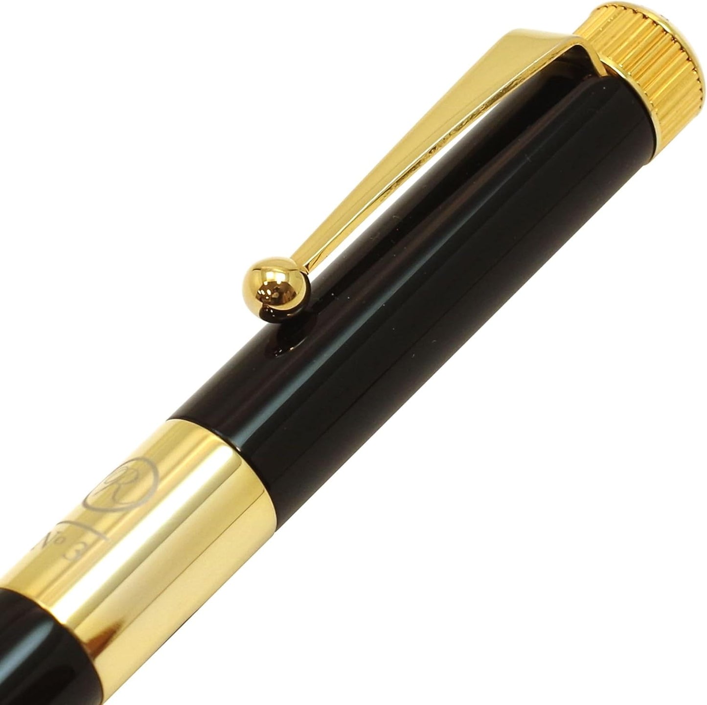 Itoya Romeo R213 No.3 Thin Shaft Barrel Ballpoint Pen Italian Black 0.7 mm