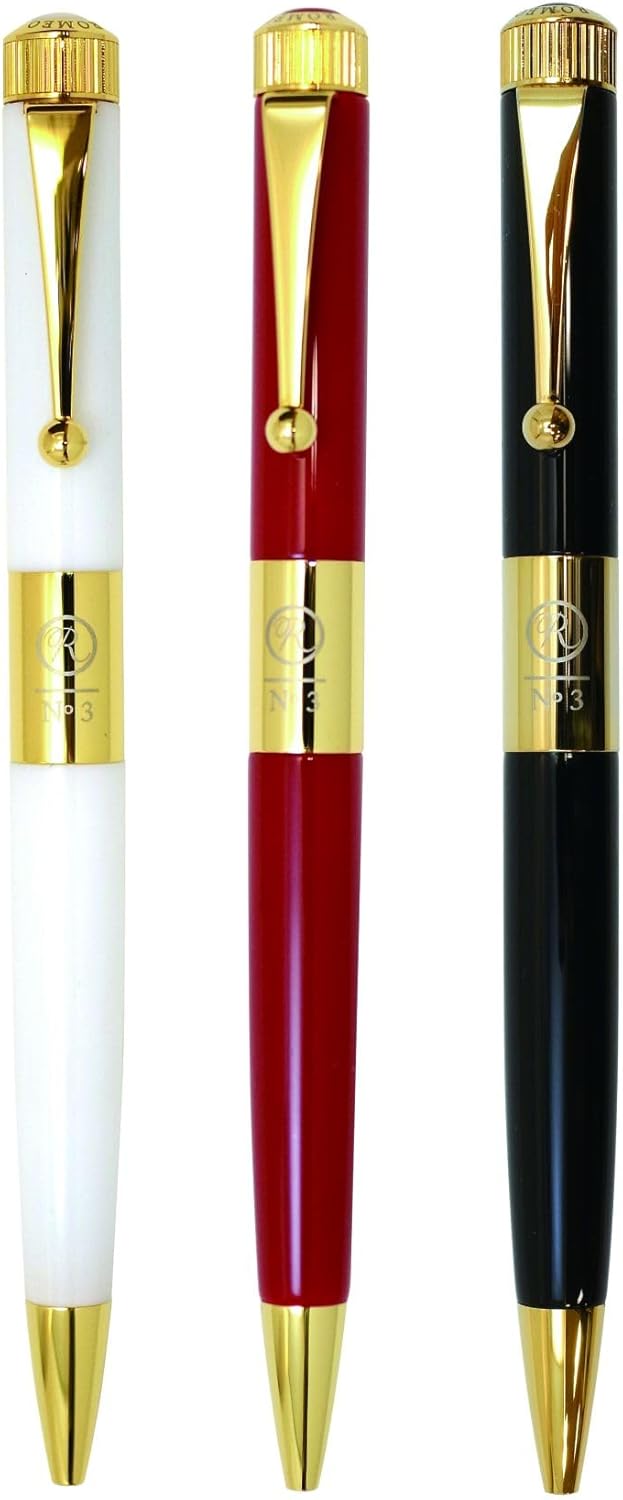 Itoya Romeo R213 No.3 Thin Shaft Barrel Ballpoint Pen Italian Black 0.7 mm