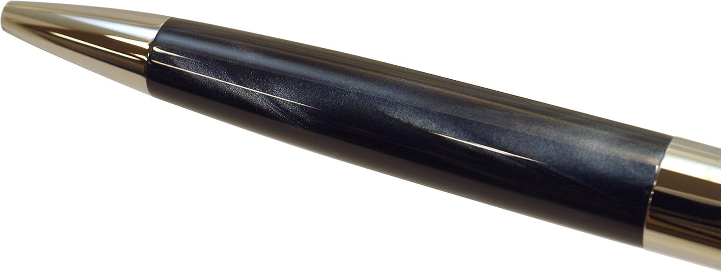 Itoya Romeo R244 No.3 Thin Shaft Barrel Ballpoint Pen Italian Blue 0.7 mm