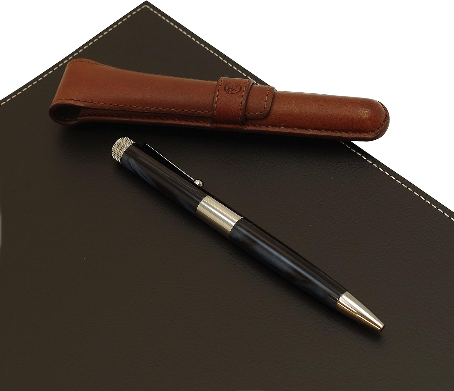 Itoya Romeo R244 No.3 Thin Shaft Barrel Ballpoint Pen Italian Blue 0.7 mm