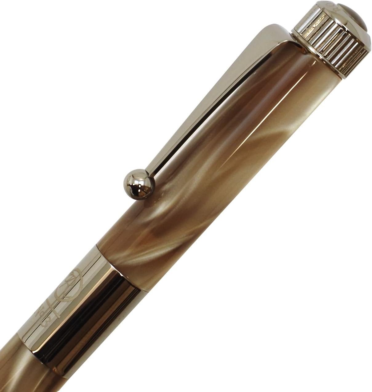 Itoya Romeo R254 No.3 Thin Shaft Barrel Ballpoint Pen Italian Beige 0.7 mm