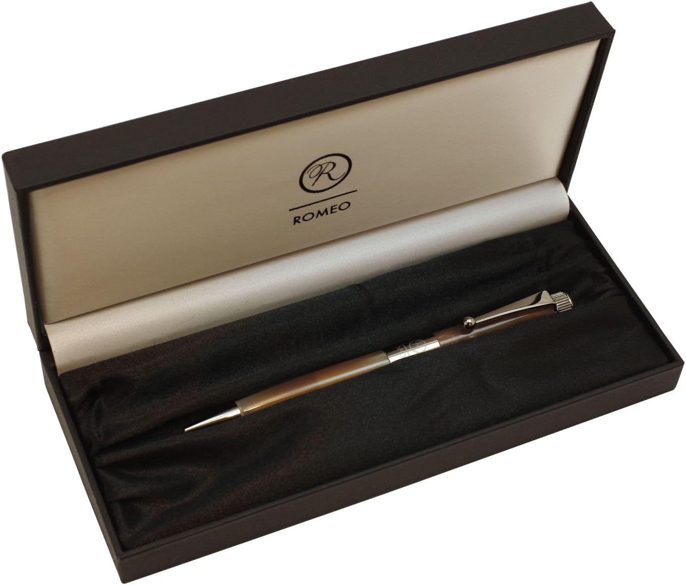 Itoya Romeo R254 No.3 Thin Shaft Barrel Ballpoint Pen Italian Beige 0.7 mm