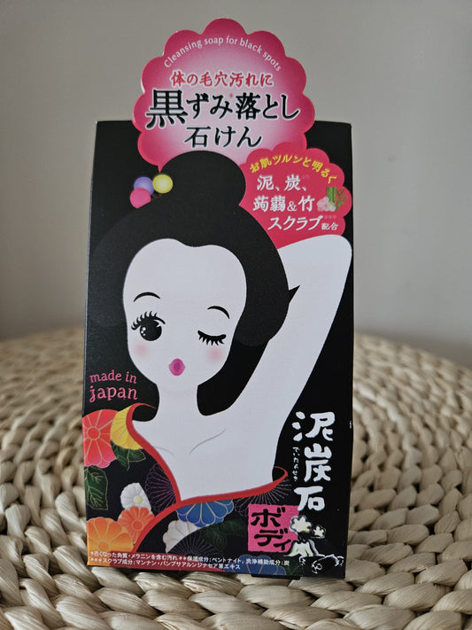 Japan Pelican Body Soap DEITANSEKI Bamboo, Konjaku Scrub 100g