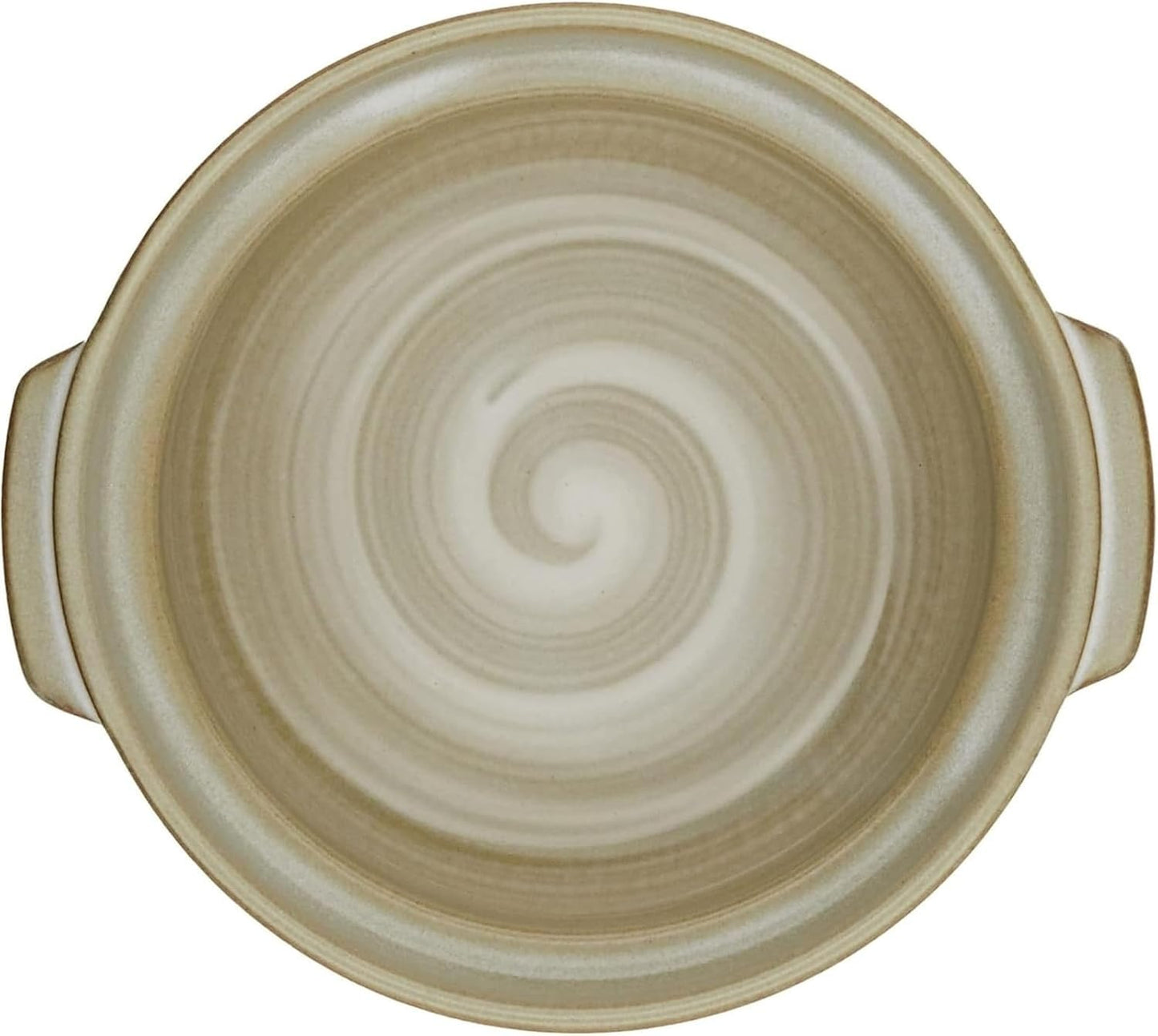Japanese Hot Pot Donabe Earthenware Grey Floral no. 7 for 2 people