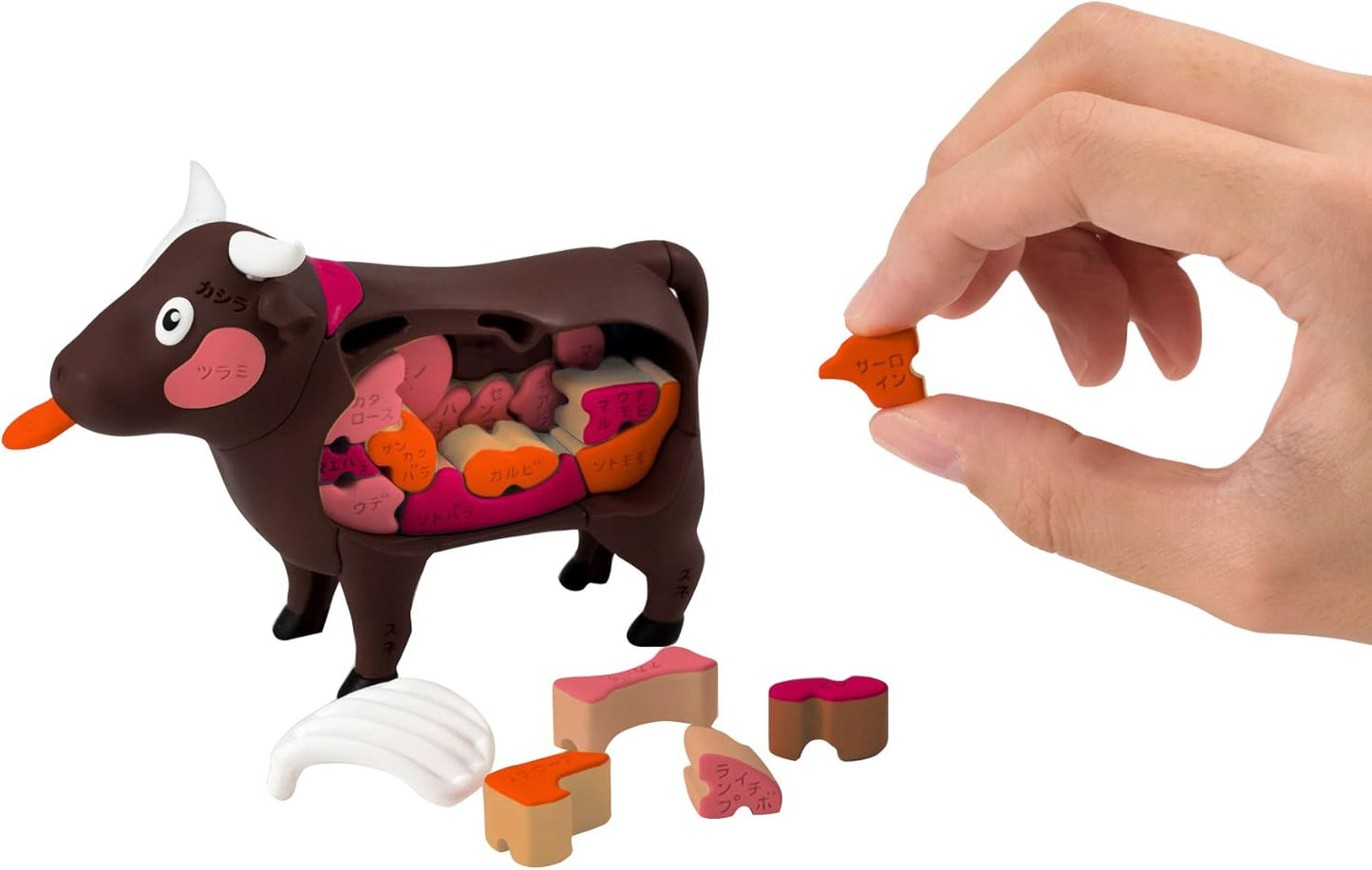 BANDAI NAMCO Megahouse Japanese Study Toy Yakiniku Cow 3D Puzzle