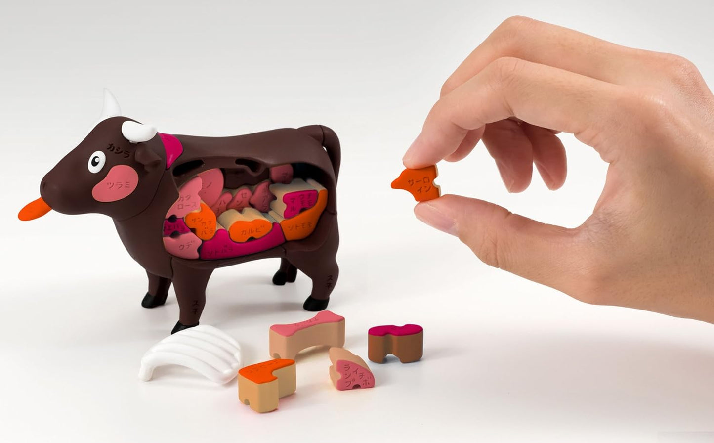 BANDAI NAMCO Megahouse Japanese Study Toy Yakiniku Cow 3D Puzzle