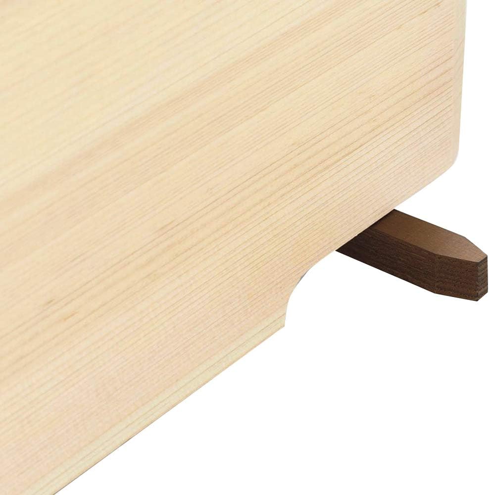 KAI Seki Magoroku Hinoki Wood Chopping Board with Stand 39 x 24 cm