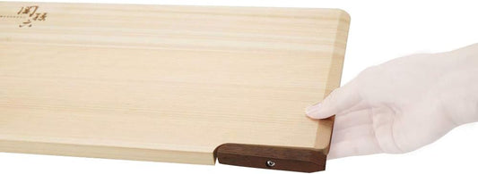 KAI Seki Magoroku Hinoki Wood Chopping Board with Stand 39 x 24 cm
