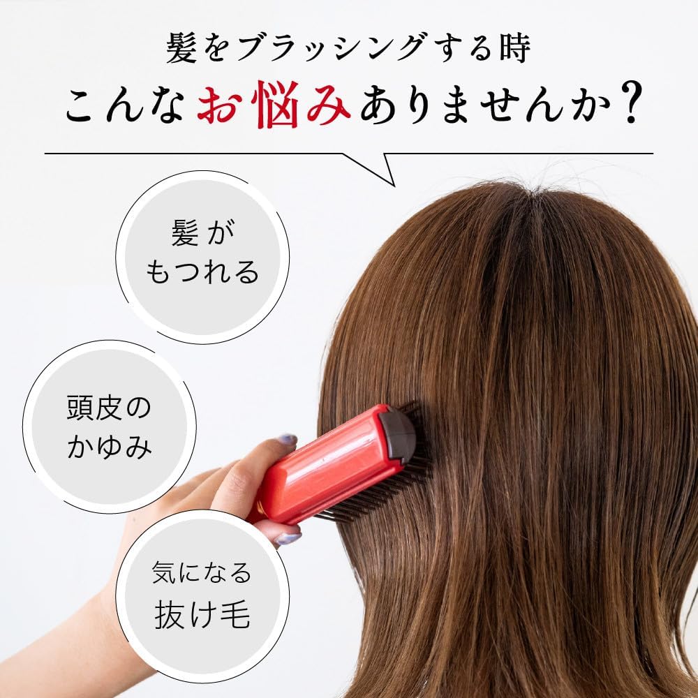 KAI Hair Brush Doctor's Scalp Care Brush Black Regular