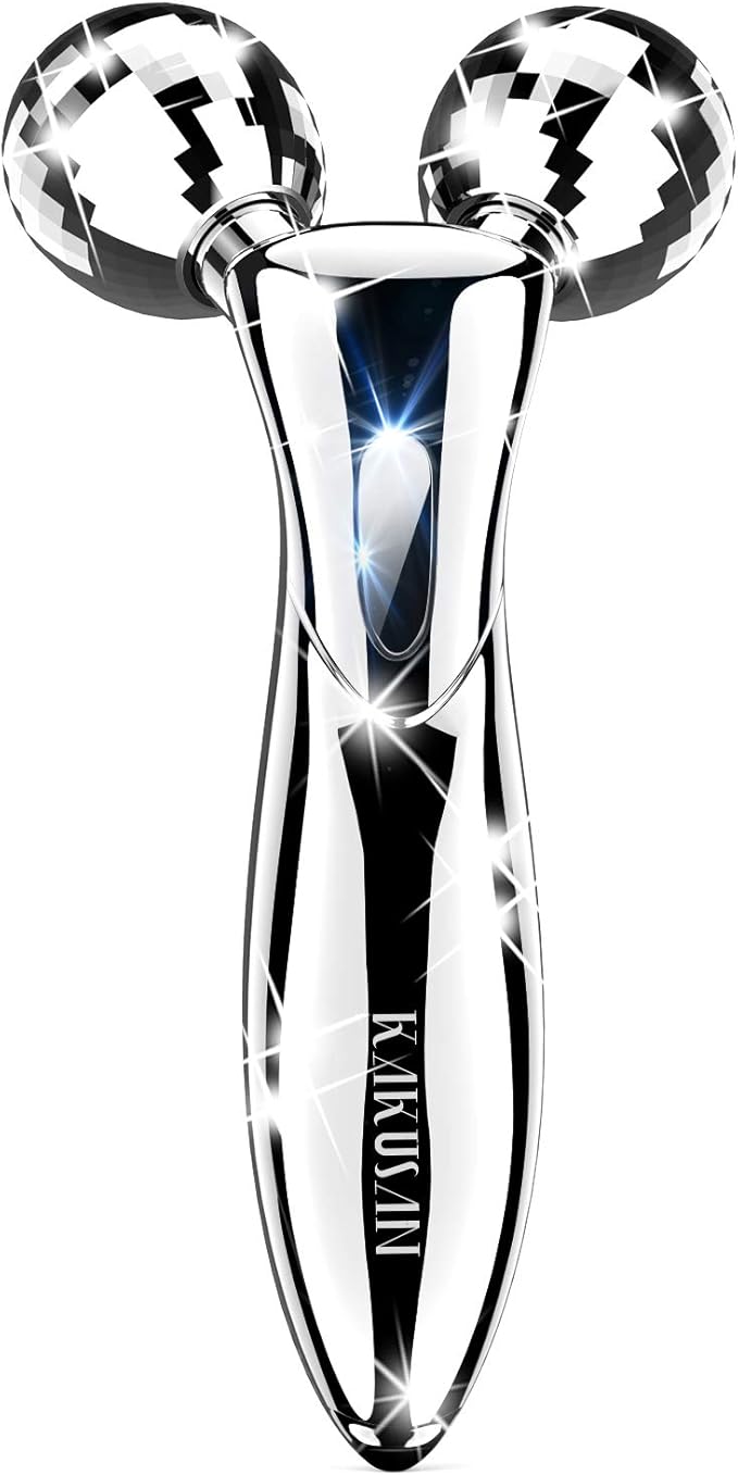 KAKUSAN 3D Waterproof Facial Beauty Roller Y-Shaped Micro Current