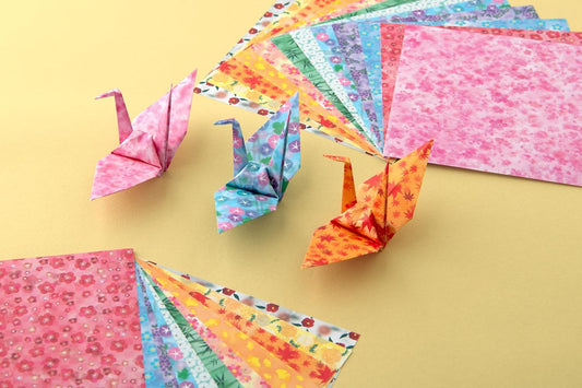Kamikey Origami Antibacterial Seasonal Set 96 sheets 15 cm x 15 cm