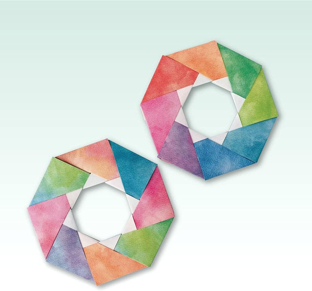 Kamikey Origami Antibacterial Watercolour Set 72 sheets 15 x 15 cm