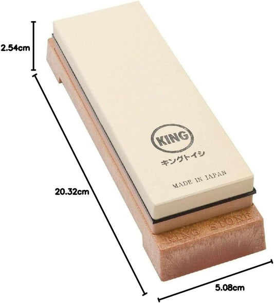 King Whetstone KW-65 1000/6000 Grit Japanese Knife Sharpener