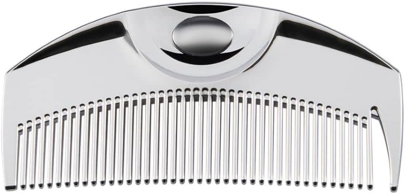 LOVE CHROME Premium Hair Comb Tsuki Silver F-Series Going Out