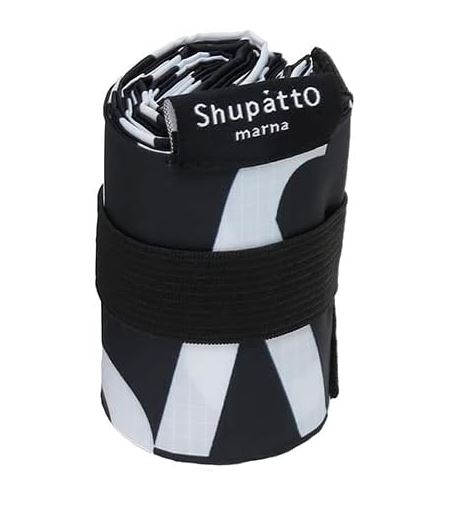 MARNA Shupatto Compact Bag Eco Bag Folding S size Itoya Studio Black