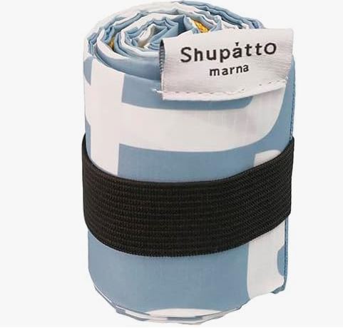MARNA Shupatto Compact Bag Eco Bag Folding S size Itoya Studio Blue