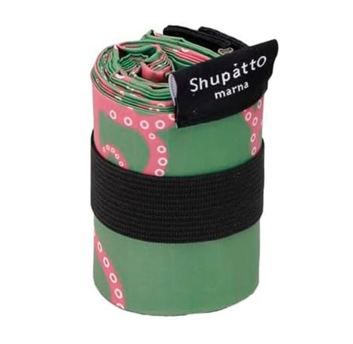 MARNA Shupatto Compact Bag Eco Bag Folding S size Green Octopus Shape
