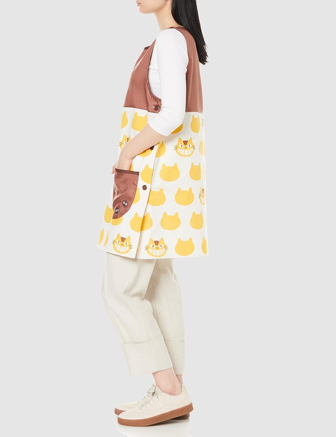 Marushin Studio Ghibli My Neighbour Totoro Catbus Brown Apron One Size