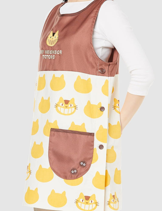 Marushin Studio Ghibli My Neighbour Totoro Catbus Brown Apron One Size