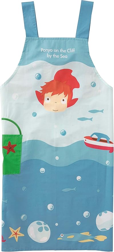 Marushin Studio Ghibli Ponyo on the Cliff Ponyo Blue Apron One Size