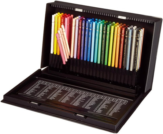 Mitsubishi Pencil Uni Colored Pencils 100-Color Set For Professional Use High-Grade Pigment Wax