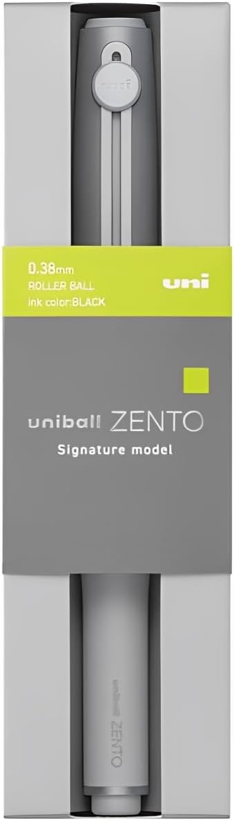 Mitsubishi Pen Uniball ZENTO Signature Model Silver 0.38mm Extra Fine Black Ink