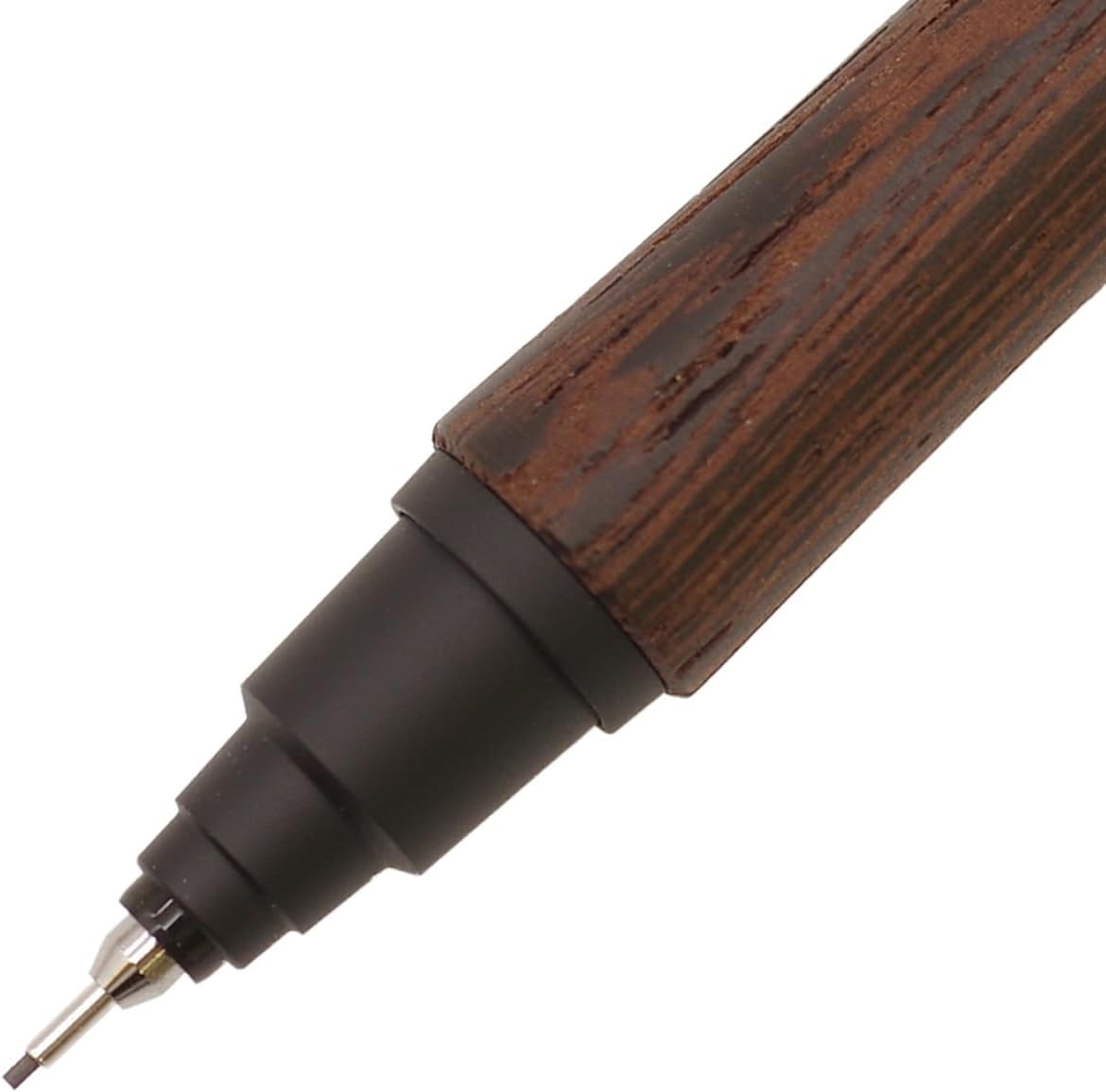 Mitsubishi Uni Kuru Toga Wood 0.5mm Mechanical Pencil Steel Grey M5-KW