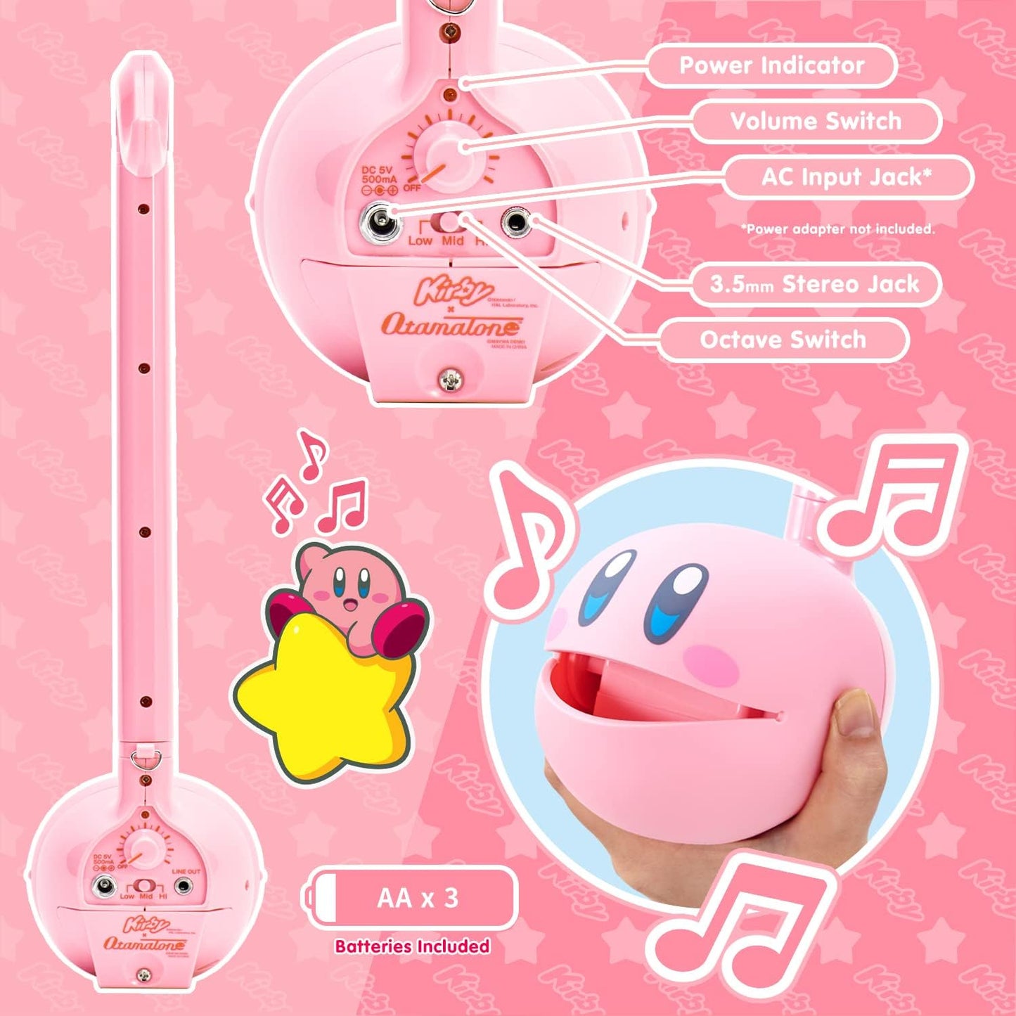 Otamatone Kirby Deluxe by Maywa Denki Electronic Musical Instrument synthesizer