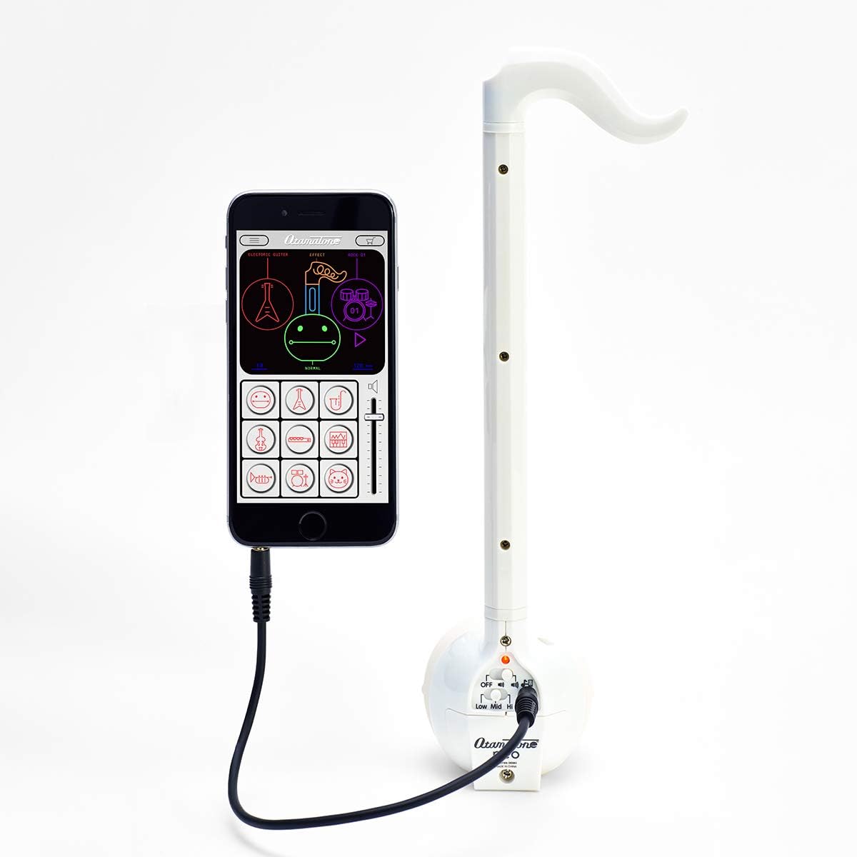 Otamatone Cube Neo White synthesizer Maywa Denki Electronic Musical Instrument
