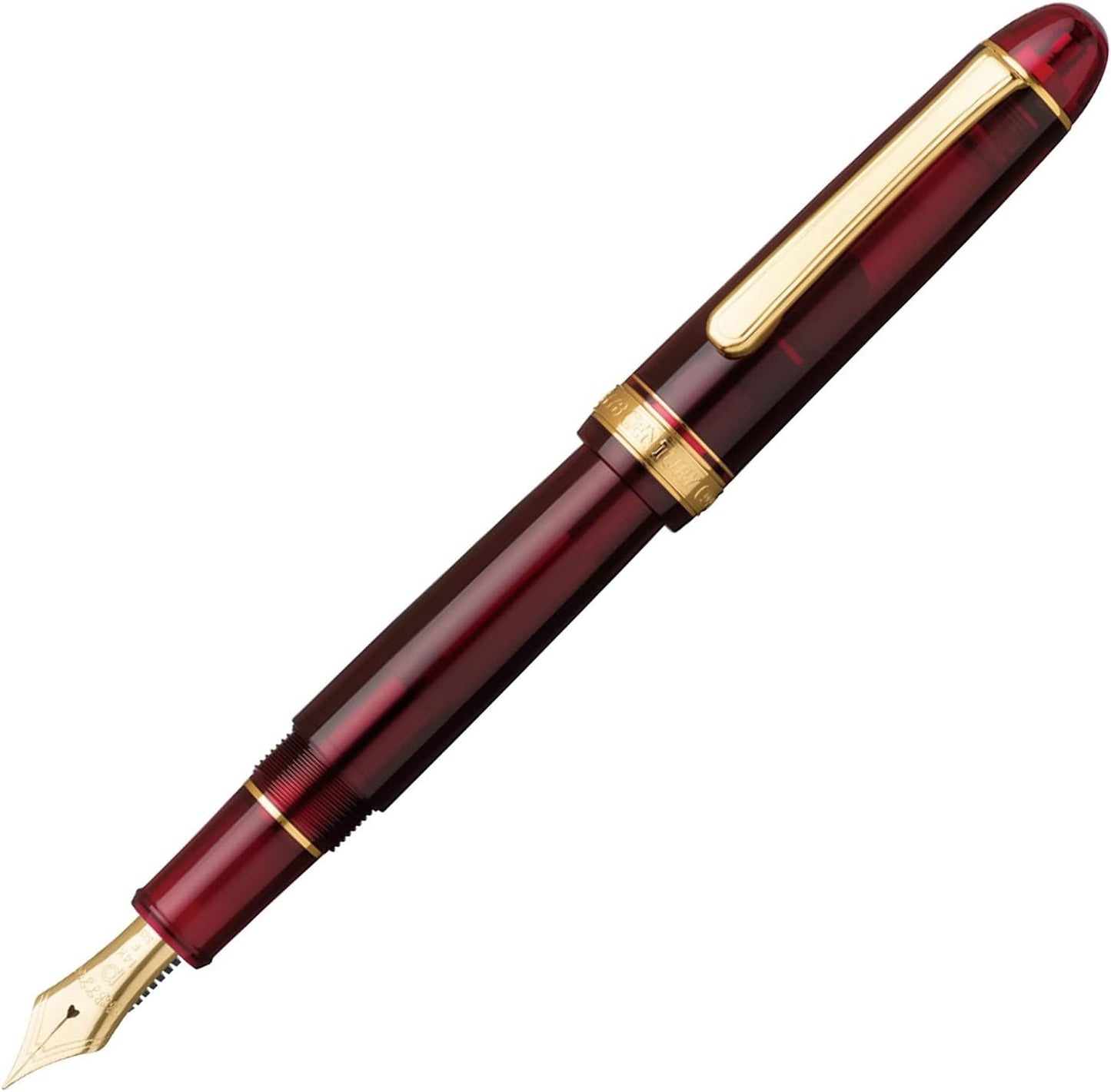 Platinum #3776 Century Fountain Pen Bourgogne Burgundy SF Fine Nib 14K Gold PNB-15000#71-2