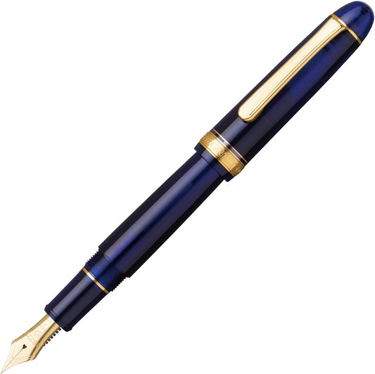 Platinum #3776 Century Fountain Pen Chartres Blue SF Fine Nib 14K PNB-15000#51-0