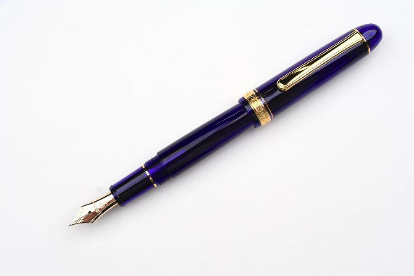 Platinum #3776 Century Fountain Pen Chartres Blue SF Fine Nib 14K PNB-15000#51-0