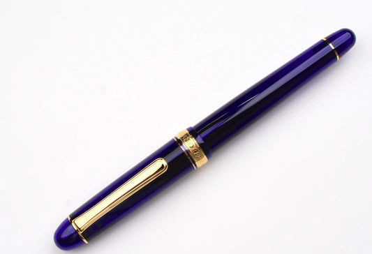 Platinum #3776 Century Fountain Pen Chartres Blue SF Fine Nib 14K PNB-15000#51-0