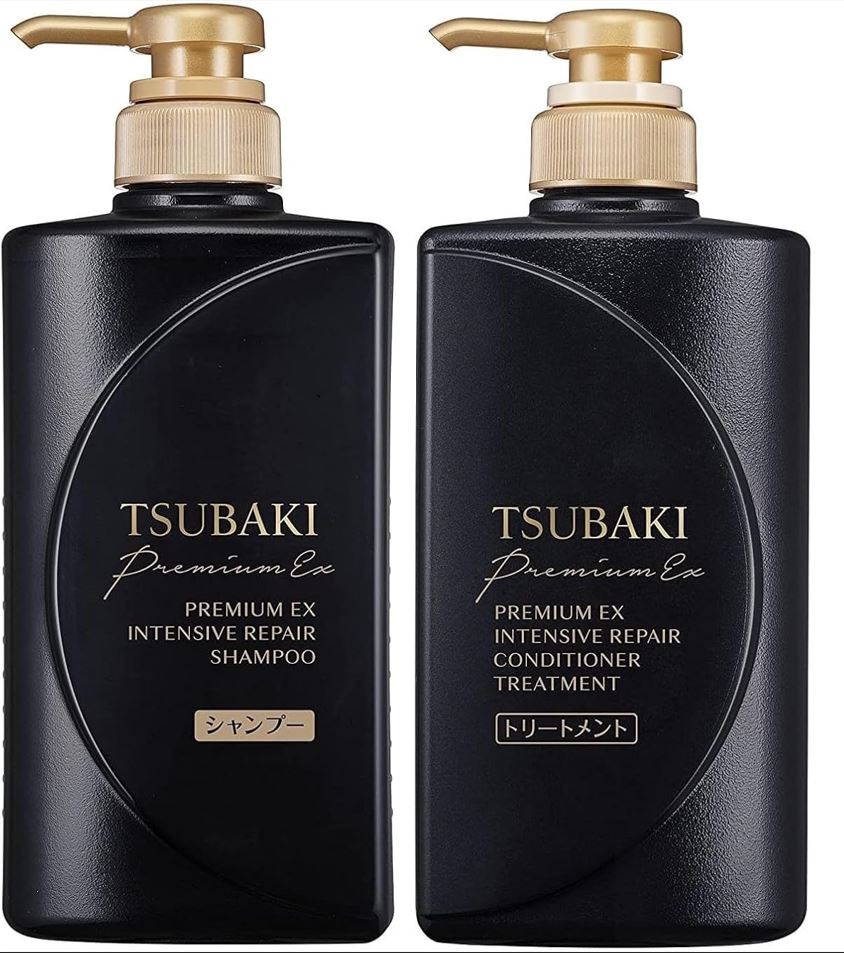 TSUBAKI Premium EX Intensive Repair Set Shampoo + Conditioner 490 ml each